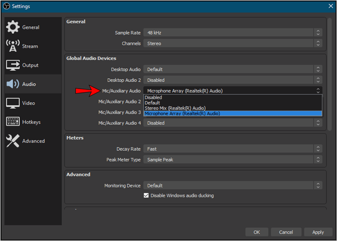 마이크 오디오 장치