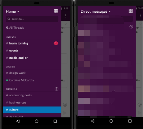 전화로 여유로운 통화