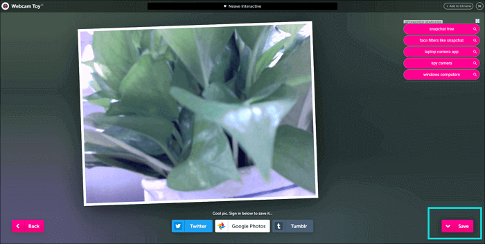 웹캠에 사진 저장