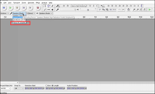 녹음 장치 대담 설정