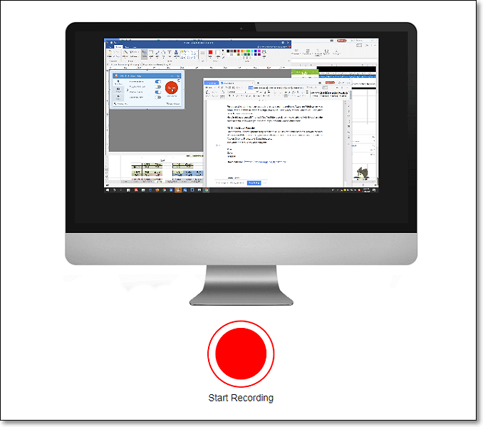 온라인 스크린 레코더 Adobe 선택 창